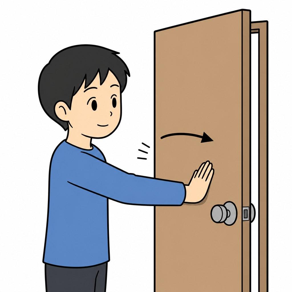 閉める