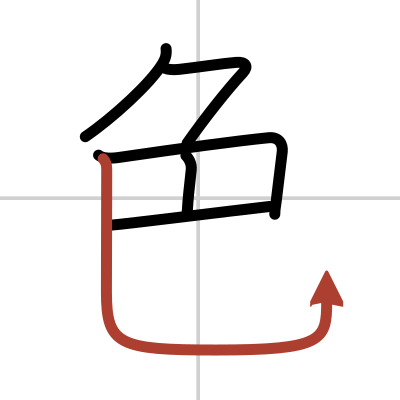 Kanji details for 色 - Japanese dictionary - JapanDict